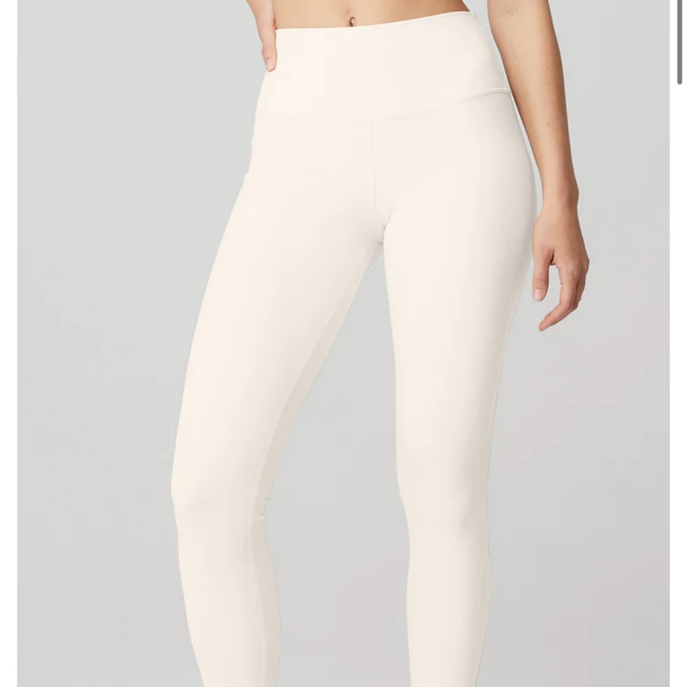 Alo Yoga Airbrush Leggings Ivory Small